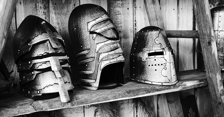 children's knight helmets in the Kynren shop 